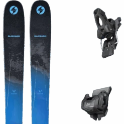 BLIZZARD RUSTLER 10 BLUE + TYROLIA ATTACK 11 GW W/O BRAKE A