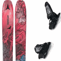 ATOMIC BENT 110 RED METALIC/BLUE + MARKER GRIFFON 13 ID BLACK