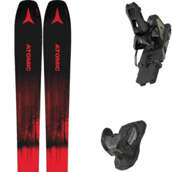 ATOMIC MAVERICK 95 TI RED METALI/BL + ATOMIC WARDEN 13 MNC BLACK/GOLD