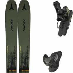 ATOMIC MAVERICK 100 TI MTGREEN/SAFR + ATOMIC WARDEN 13 MNC BLACK/GOLD