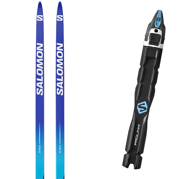 SALOMON S/MAX SKATE + SALOMON PROLINK RACE SKATE 1 SALOMON S/MAX SKATE + SALOMON PROLINK RACE SKATE
