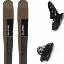 SALOMON N STANCE 84 OTTER/BK/SILV + MARKER SQUIRE 11 BLACK