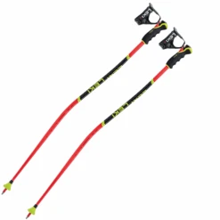 LEKI WORLDCUP LITE GS 3D RED/BLACK/NEON YELLOW 23