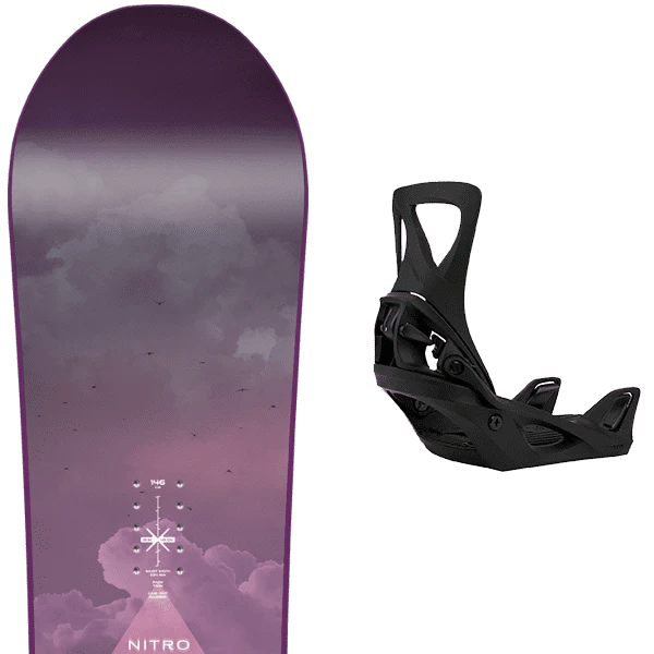 NITRO MERCY W + BURTON STEP ON W BLACK 1 NITRO MERCY W + BURTON STEP ON W BLACK