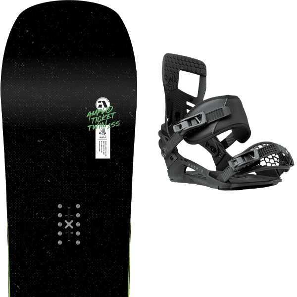 AMPLID TICKET TWIN + NIDECKER MUON-X BLACK 1 AMPLID TICKET TWIN + NIDECKER MUON-X BLACK