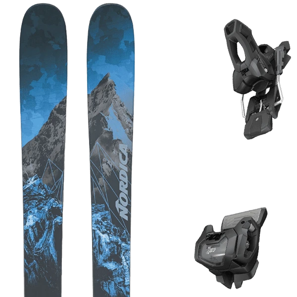 NORDICA ENFORCER 104 FREE BLUE/BLK + TYROLIA ATTACK 11 GW W/O BRAKE A 1 NORDICA ENFORCER 104 FREE BLUE/BLK + TYROLIA ATTACK 11 GW W/O BRAKE A