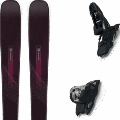 SALOMON STANCE W 84 BLACK/BORDEAU + MARKER SQUIRE 11 BLACK